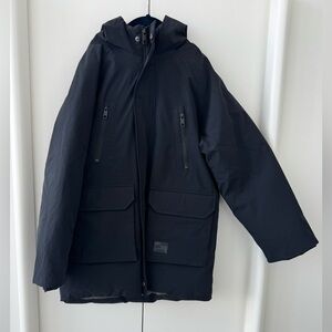 Zara Kids Black Parka Jacket. Size 9-10Years